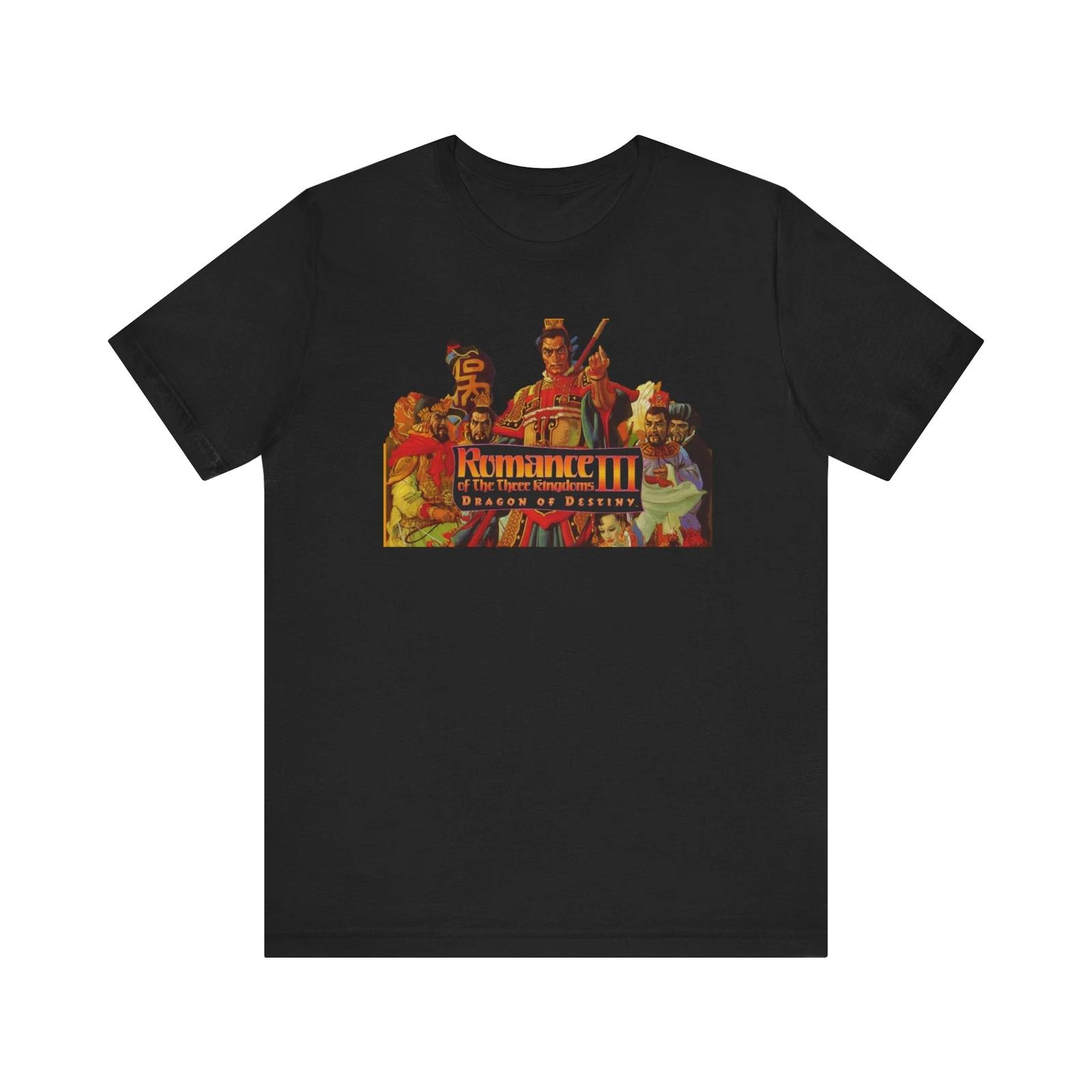 Romance of the Three Kingdoms 3 SNES Retro Style 90 s Video Game Unisex 100% Cotton T-shirt Mens Womens Tees Top M