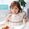 Bankins Super Bib Bib Set Japanese Machine Washable and Waterproof Bib for Ages 3-Piece Oil-Resistant (Official Product) Quick-Drying Feeding, 6-24