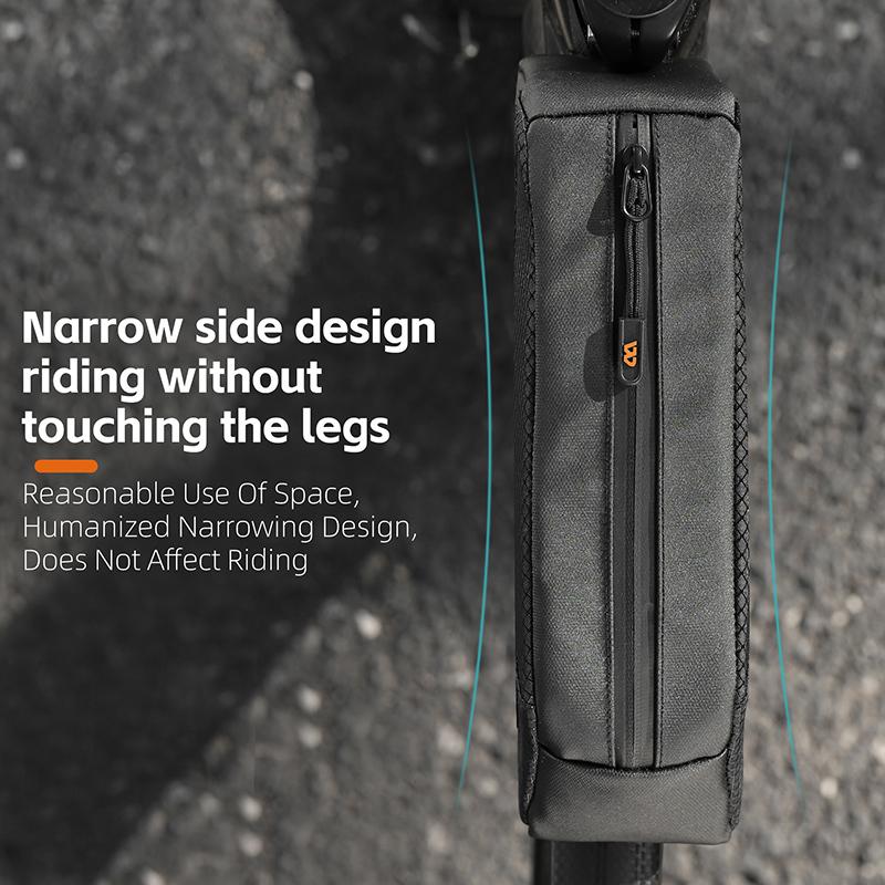 WEST BIKING Portable Bicycle Front Frame Bag Lightweight Mini Top Tube Bag 3D Shape Support Aero Cycling Bags Bike Accessories