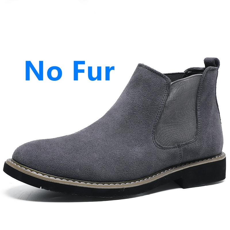 Men'S Shoes Fashion Suede Chelsea Boots Men Spring Autumn Slip On Ankle Boots Vintage Motorcycle Male Brand Handmade Footwear