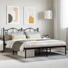VidaXL Metal Bed Frame with Black Headboard 183x213 Cm 353444