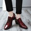 Klassische Luxus Herren Lederschuhe Büro Business Schuhe Herren Bankettschuhe Erhöhte Schuhe Rot Langlebig Freizeitschuhe Spitz