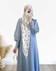 2024 Spring Luxury Soft Satin Swing Dress for Muslim Women