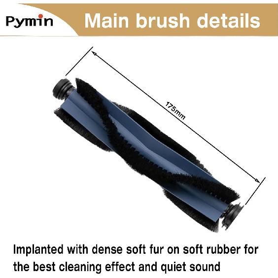 Pymin 20 Pack Replacement Accessories for eufy X10 Pro Omni Robot Vacuum Cleaner, 1 Main Brush, 4 Filter, 6 Dust Bag,4 Mop Pads, 4 Side Brush,1