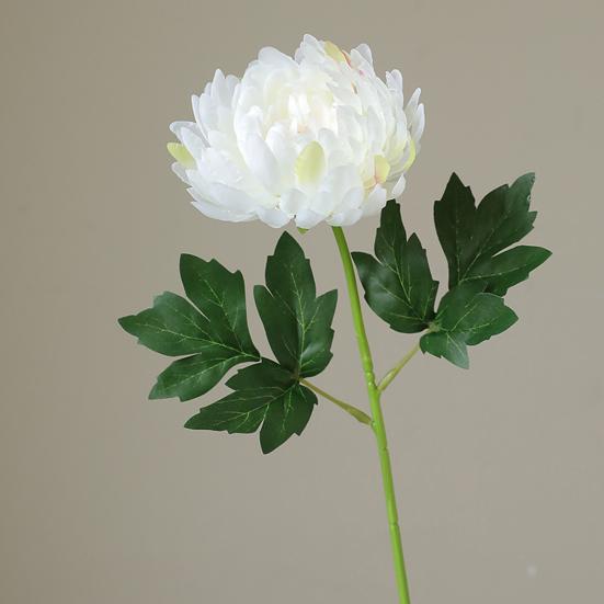 2 Pcs Artificial Chrysanthemum Stems Realistic Fake Chrysanthemum Faux Flower with Flexible