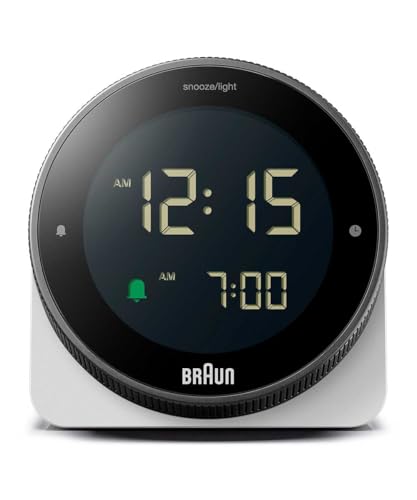 BRAUN Цифровые настольные часы BC24W Белые