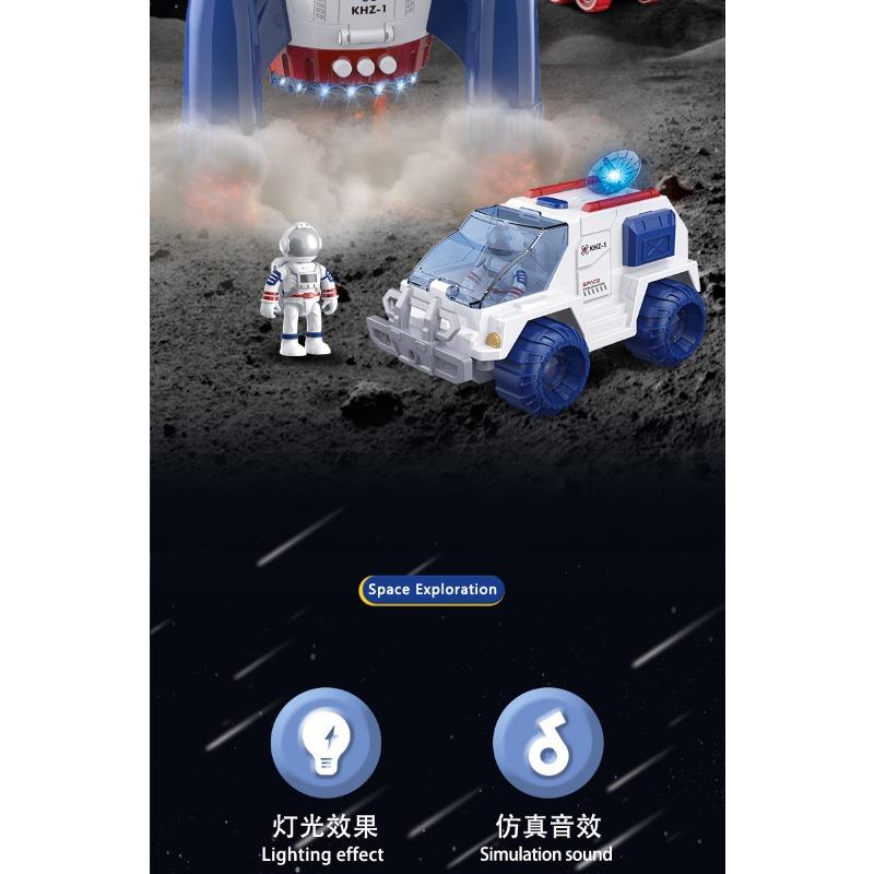 Kids Inertia Space Rocket Shuttle Astronaut Model Toy Set