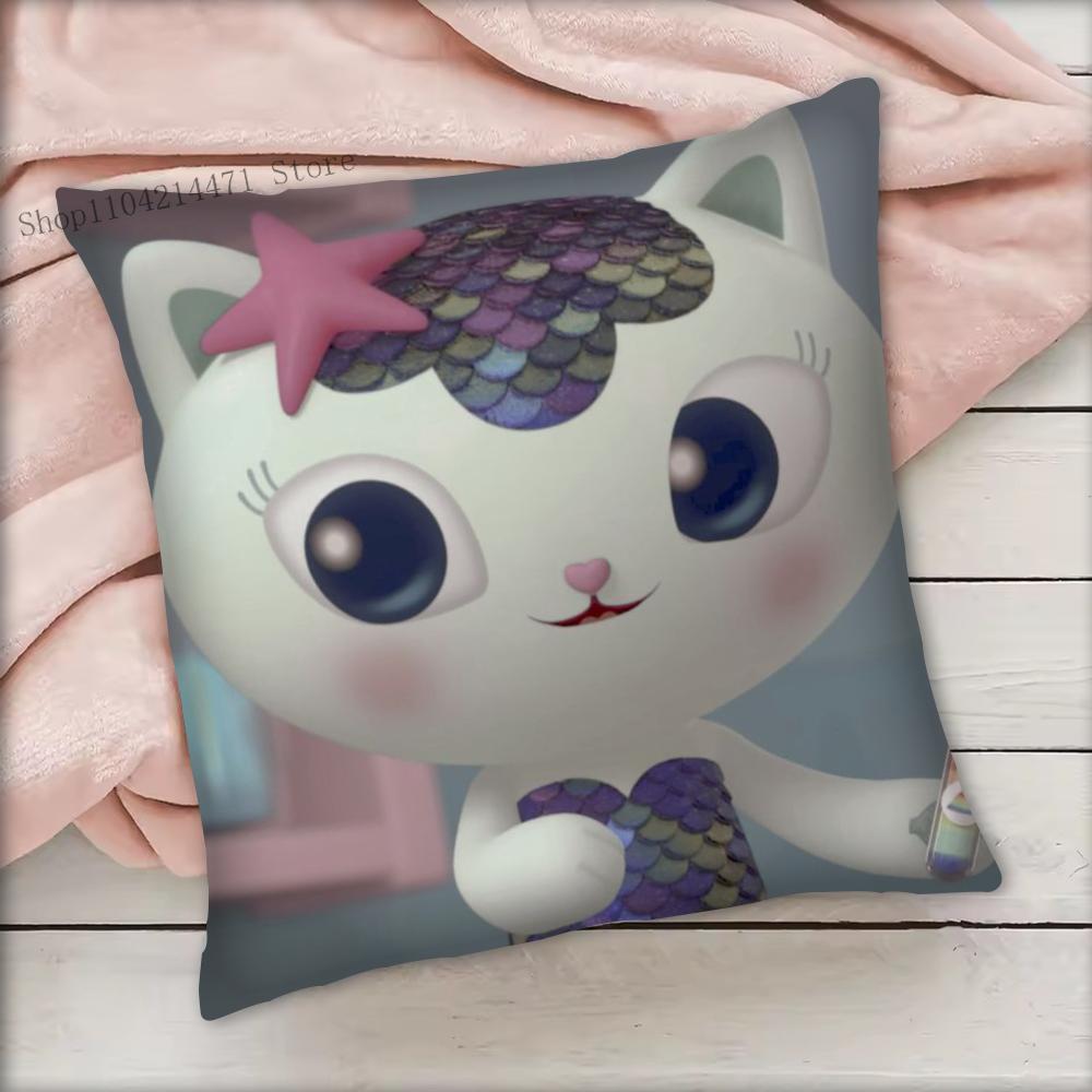 1 Stück G-Gabbys Puppenhaus Kissenbezug Quadratisch Schlafzimmer Sofa Freizeit Komfort Kissen Auto Wohnzimmer Heimdekoration