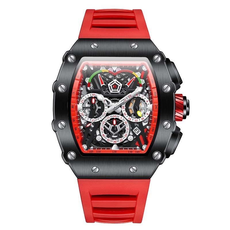 Top brand new fashion multi-color multi-function automatic mechanical men's watch luminous waterproof men's wrist watch