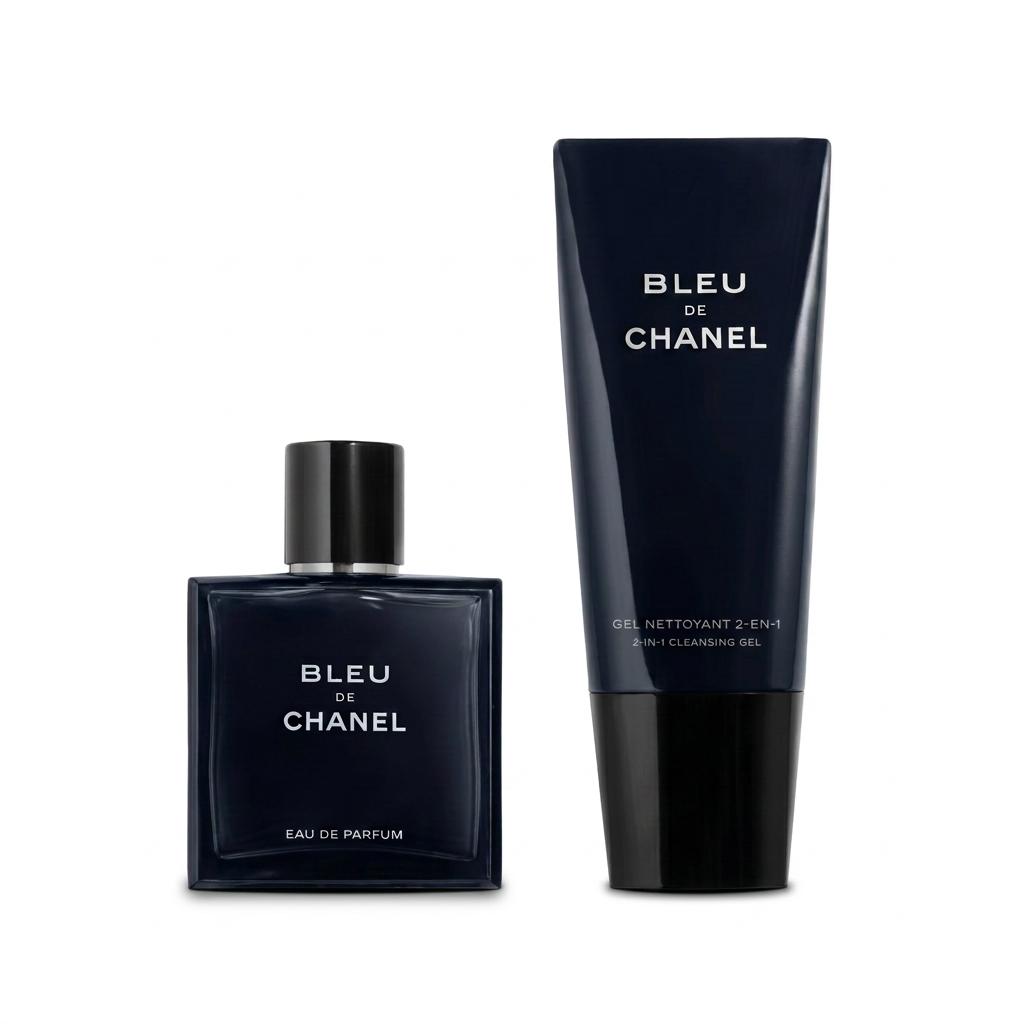CHANEL Cerulean Мужской Парфюм+Очищающее Молочко Набор, Туалетная Вода 50 мл+100 мл Очищающее Средство для Лица Подарок на День Рождения для Парня Cerulean Men s Perfume Cleanser Set