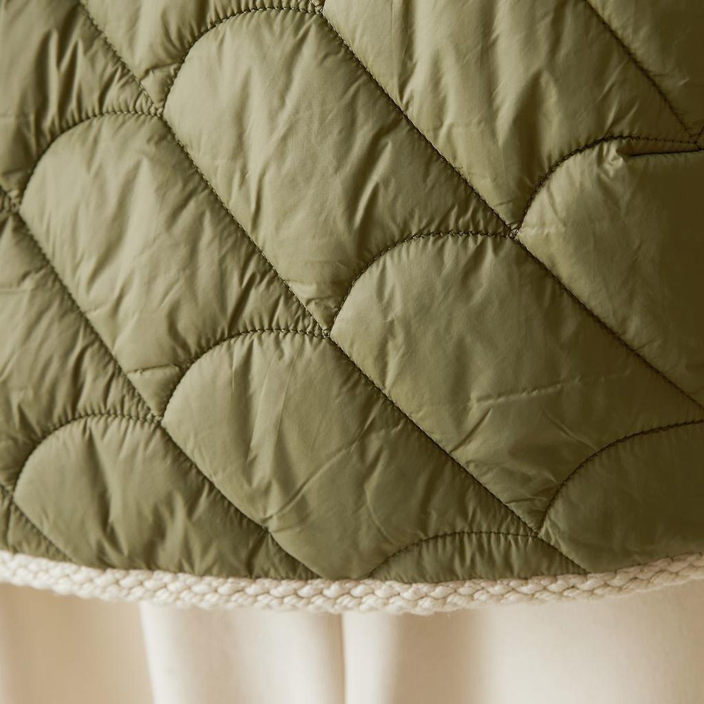 Quilted Cotton Jacket for Winter Updated Korean Style Trendy Everyday Contrast Short Warm Cotton