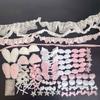 DIY Plush Ribbon Lace Trim Handmade Material Kit Angel Wings Plush Bunny Ears Bow Heart Star Handmade Colorful Material Pack Set