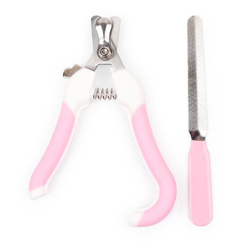 

Curved Hook Comfortable Pet Nail Scissors, Large Pet Nail Clippers with File Alloy Knife Head for Large Dogs 093315 синий