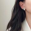 Irregular Wrinkled Frosted Surface Ear Stud Piercing Earrings For Women Fashion New Jewelry Accessories Gift Party