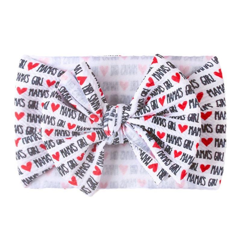 New Baby Hair Accessories, Children's DIY Fabric Headband, Baby Printed Bow Headband Headscarf