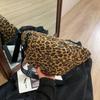 Leopard Print Large Capacity Canvas Crossbody Dumpling Bag - Casual Summer Shoulder Bag.
