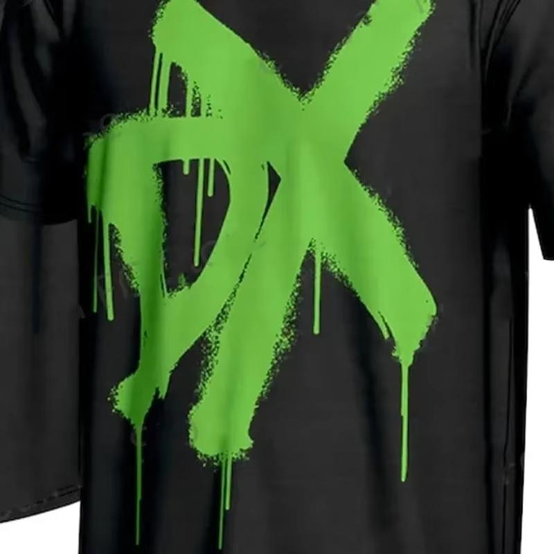 Harajuku Trendy Wrestling Star D-Generation 3D Print Short-sleeved T Shirt Men Women Summer Tops Oversized Quick-Drying Cloths