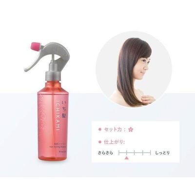 Kracie Ichikami Vlasy Pleť Hydratační Voda pro úpravu vlasů 250ml Náplň 375ml