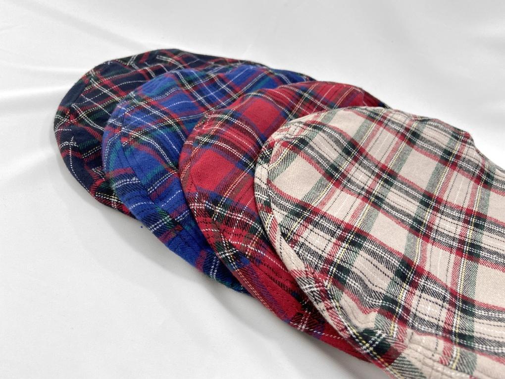 Women's Check String Beret Plain Hat Basic