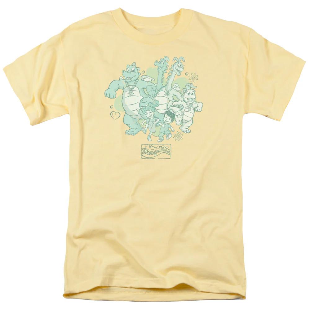 Dragon Tales Group Celebration Mens T Shirt Banana Officially Licensed Unisex T-Shirt L