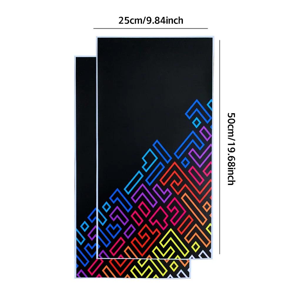 Door Panel Honeycomb Pattern Waterproof Decorative Film Self-adhesive Interior Decoration B Pillar Protector Auto Accessories