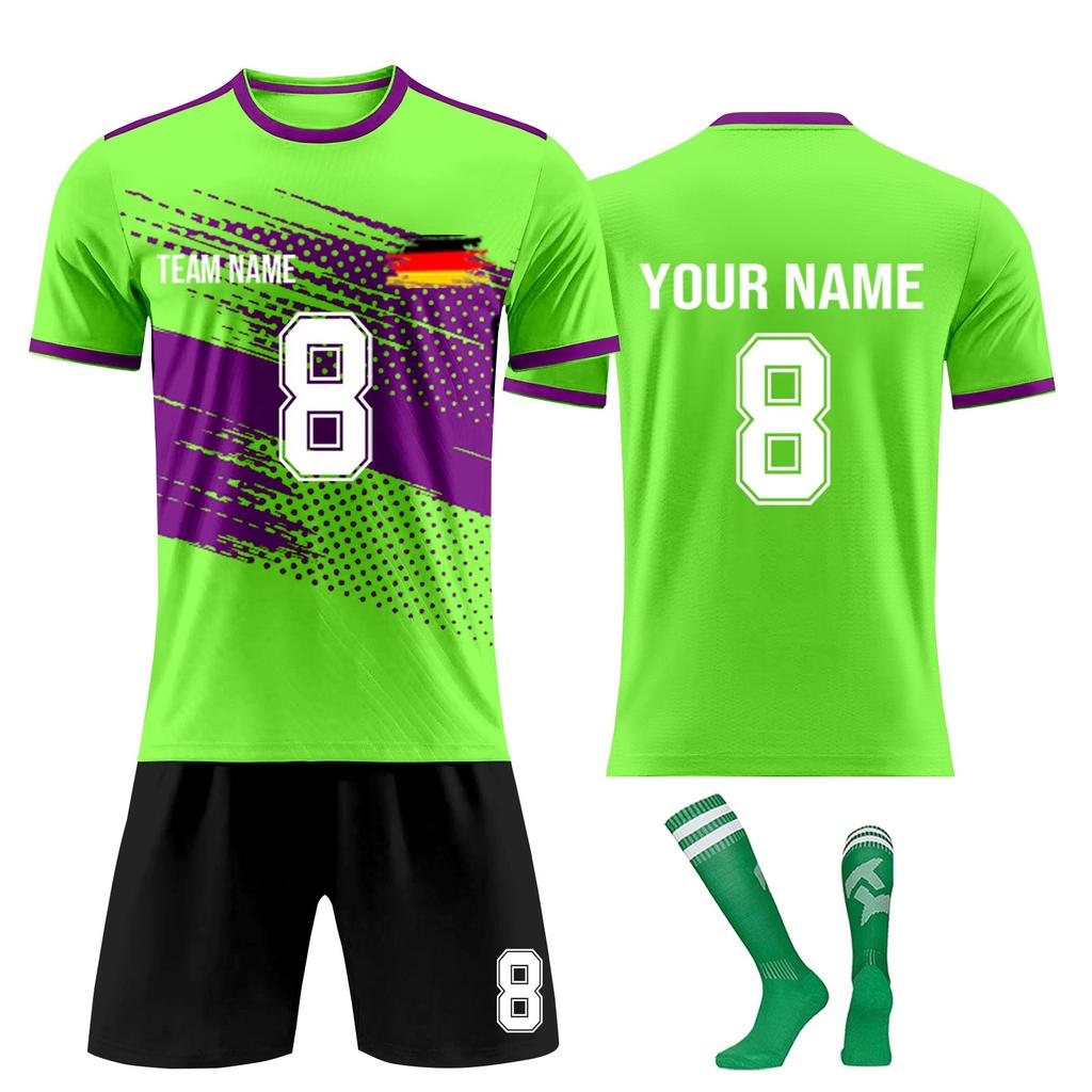 Personalised Shirts Kit Mens Girls With Name Number Custom Football Jerseys For Boys Training Suit