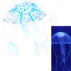 Akvarijní silikonová svítící medúza akvárium plovoucí terénní úprava ozdoba dekoracevelká velikost, modrá