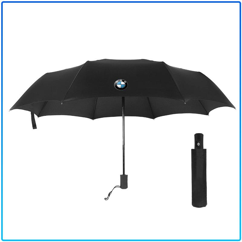 1Pcs Windproof Rain Fully Automatic Compact 3 Folding Umbrella Car Accessories For BMW M Performance 1 3 5 7 Series M3 M4 M5 M6 X1 X3 X5 X6 X7 E30 E34