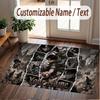 Custom Name Crystal Velvet Rug,Attack on Titan Comfortable Anti Slip Floor Mat For Room Decoration