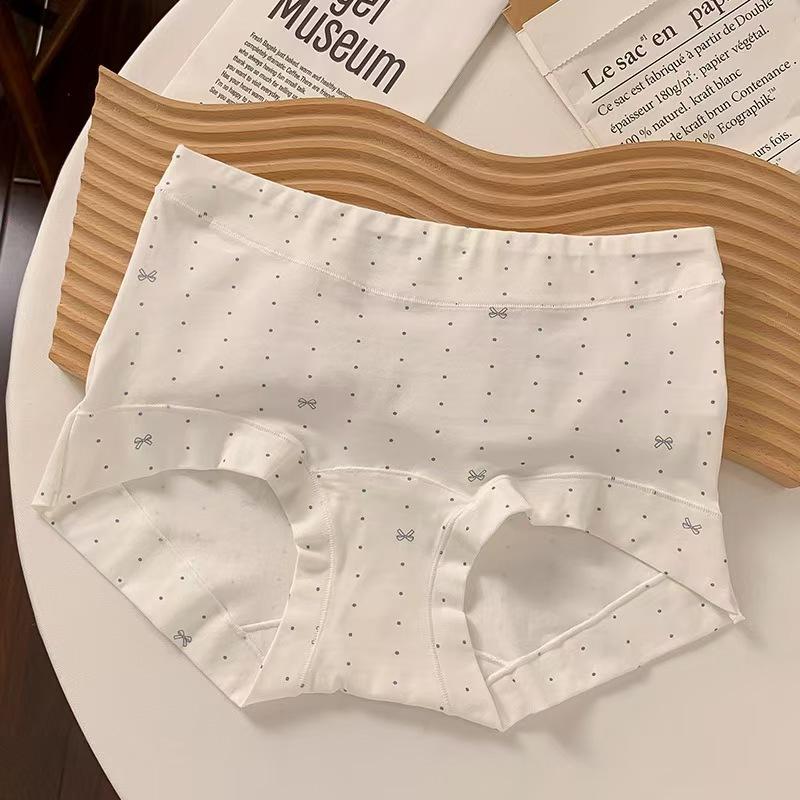 Sweet and pure girl print lace edge pure cotton underwear women s no steel ring anti-sagging small chest gathering thin bra M32/70ABC