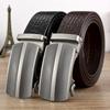 Belt Men'S Leather Automatic Buckle Middle-Aged And Young People'S First-Layer Cowhide Business Casual Pants Belt Simple Alligator Pattern