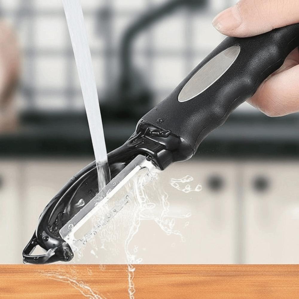 2-in-1 Swivel Vegetable Peeler Soft Grip Handle Kitchen Peeler Multifunctional Peeler  Household