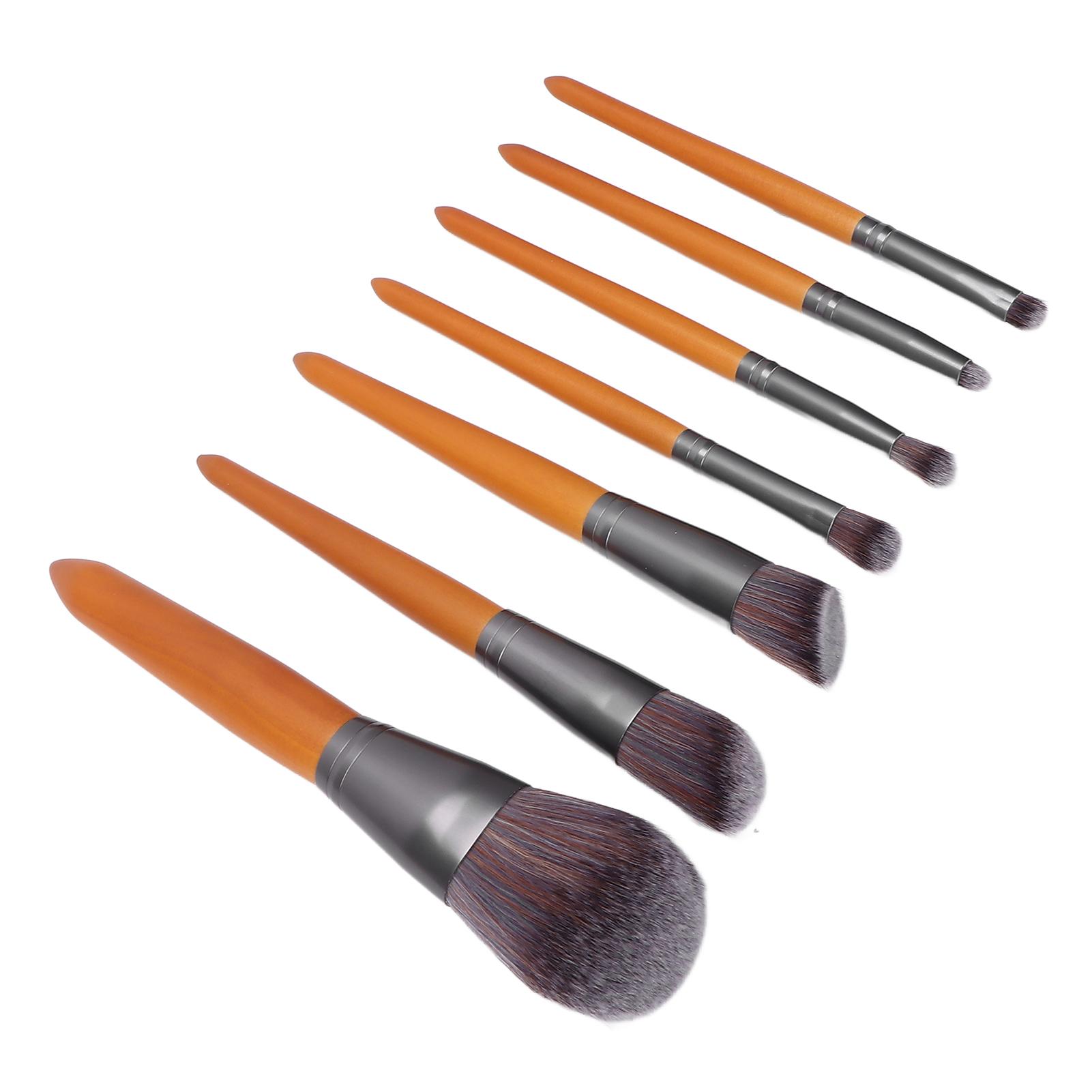 

7 шт. Кисти для макияжа, портативные, супермягкие, волокнистые, косметические, рассыпчатые, пудровые, кисти для теней для век