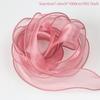 10M Sheer Wired Organza Ribbons with Golden Edge Chiffon Ribbon Wrapping Gift Box Wedding Bridal Bouquet Christmas Decoration