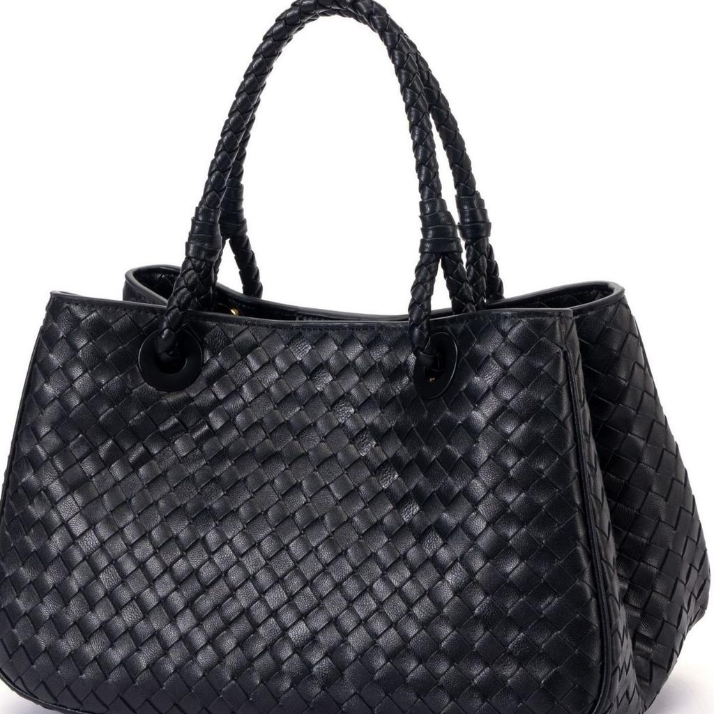 Modna damska torba 2026 nowa pleciona damska torba skóra owcza pierwszej jakości ręcznie pleciona torba wielokomorowa pleciona