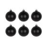 4/6Pcs 6/8/10cm Black Christmas Ball PVC Christmas Home Decoration  Shopping Mall