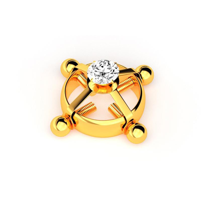 Stainless Steel Fake Nipple Rings For Women Screw Back Non Piercing Clip Nipple Piercing Jewelry