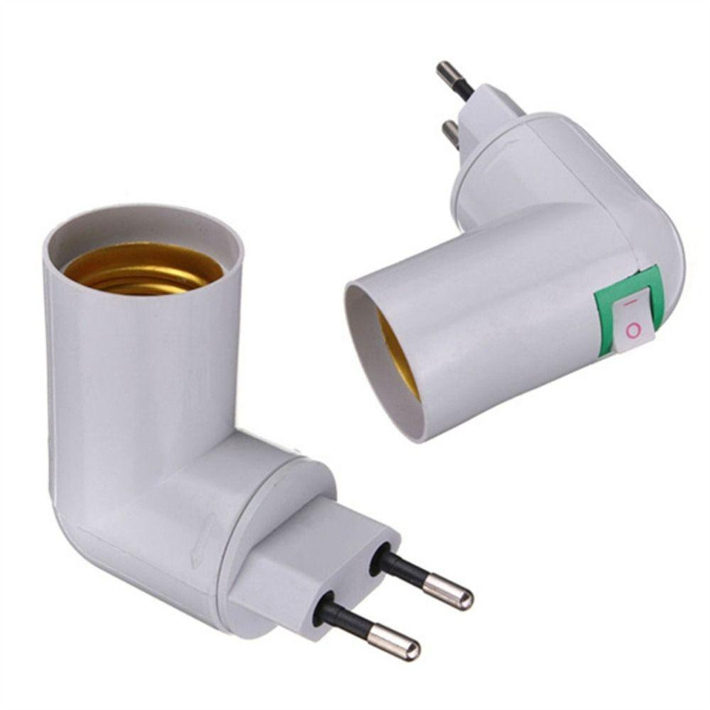 

Switch Socket Adapter Splitter Lamp Holder Light Base Socket Converter Screw Converter E27 Bulb EU Plug