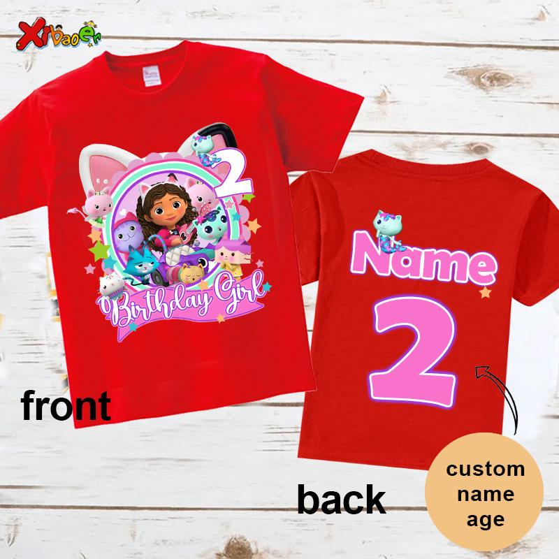 Geburtstag Mädchen T-Shirt für Kinder Prinzessinnen-Shirt Individuelles Namens-Shirt Kleinkind Baby Geschenk 4 Jahre Geburtstagsshirt Teenie Mädchen Kleidung 6 Jahre