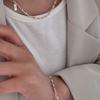 Melliv Silver Oval Ring Link Bracelet_mvb09