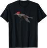 Geometric Woodpecker Bird Shirt Birdwatching Bird Lover T-Shirt