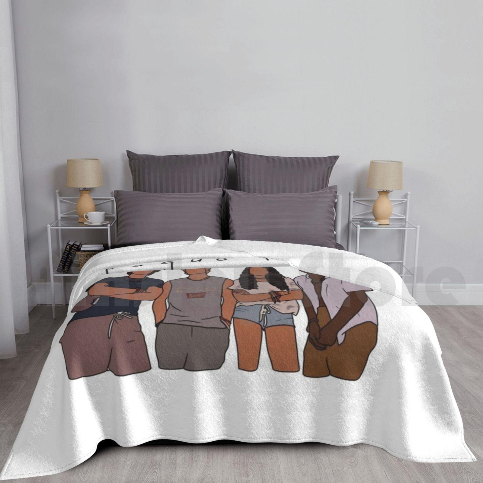 Pogue Life Blanket For Sofa Bed Travel Obx Pogue Life Pogue Life Outer Banks Outer Banks Jj John B Kiara Kie Size: 75*100cm, Weight: 230 GSM