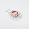 KX4B Clear Round Acrylic Sublimation Ornament Blanks with LED Light DIY Christmas Decor