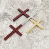 2 Stück Bling Strass Kreuz Auto Emblem, 3D Metall Christliches Kreuz Aufkleber, Rot/Silber/Gold Ton Auto Außen Dekoration für Auto LKW...