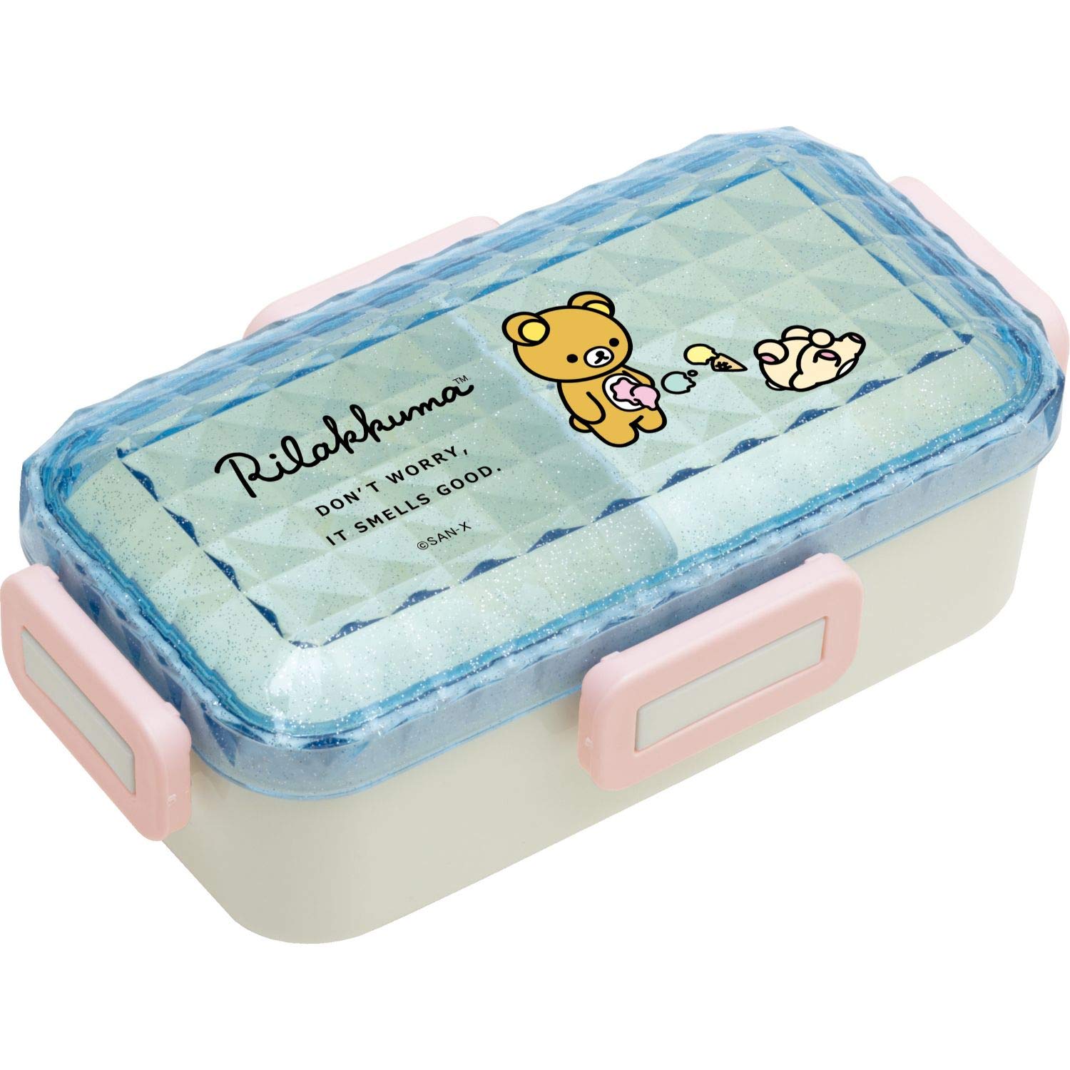 

Rilakkuma Lunch Market Lock Fluffy Lunch Box KA08701 San-X 4-Piece [Diamond Cut]