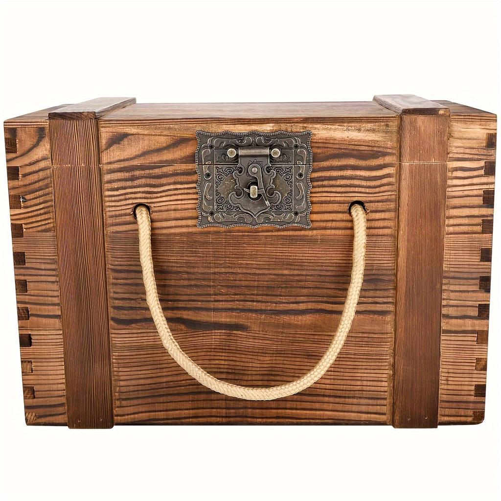 Sada 4 sad starožitného bronzového rytého hardwaru – složitá západka, vintage pant, bezpečný zámek pro dřevěné pouzdra a šperkovnice