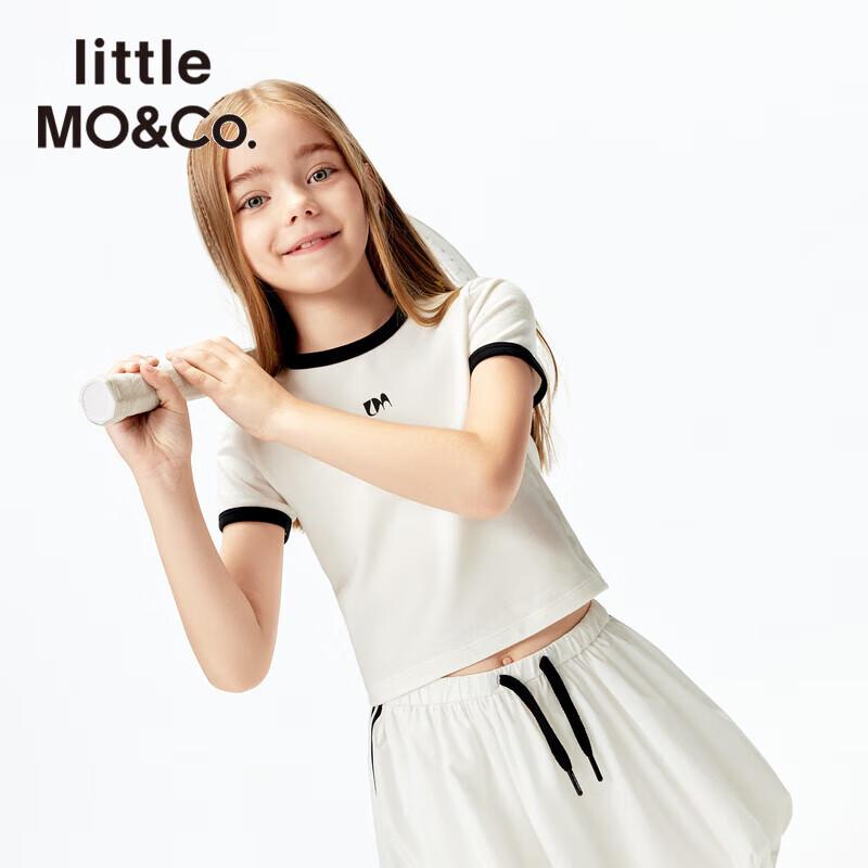 Little MO&Co. Bacteriostatic Girls' Slim-Fit Short Sleeve T-Shirt