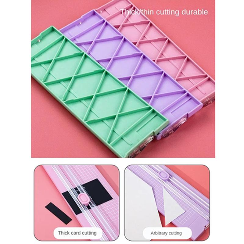 A4 Bidirectional Cutting Paper Cutter With Pull-Out Ruler For Photo Trimmers Scrapbook Lightweight Cutting Mat Machine