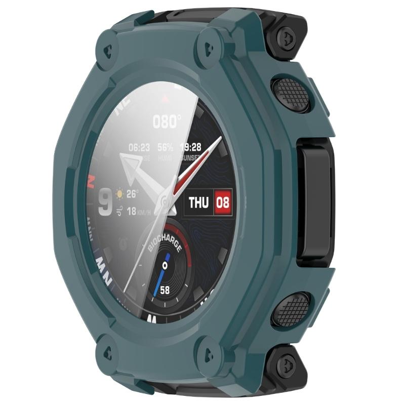 Antiscratch PC Hard Cover Screen Protector With Build In Tempered Glass For Fitness Trackers Wearable Device Lightweight