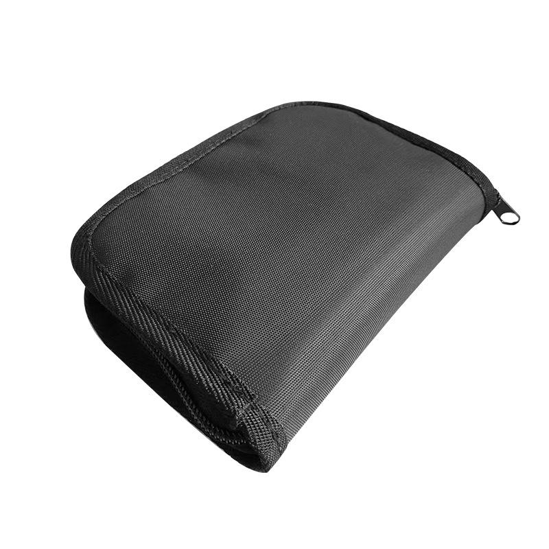 Portable Blood Glucose Meter Storage Bag Household Blood Pressure And Oxygen Meter Carrier Organizer Black Zipper Storage Bag